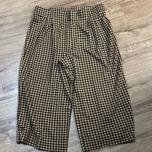 J. Jill Black and Tan Wide Leg Pants